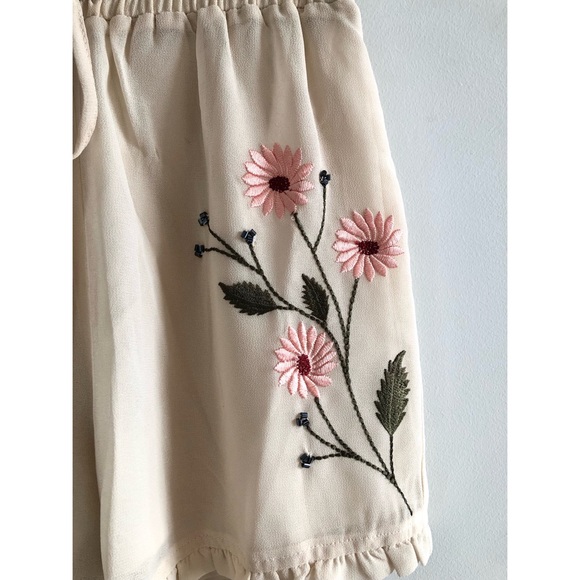 ASOS Glamorous Two Piece Set in Sheer Blush with Floral Embroidery. - Picture 10 of 12